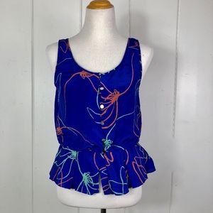 Sariah Silk Sleeveless Top Small